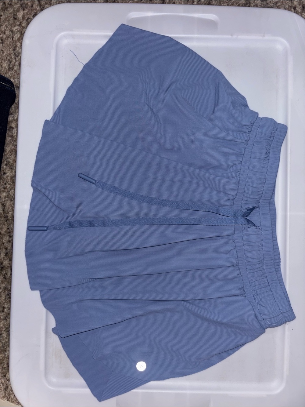 Women’s Light Blue Athletic Skort with Elastic Waist